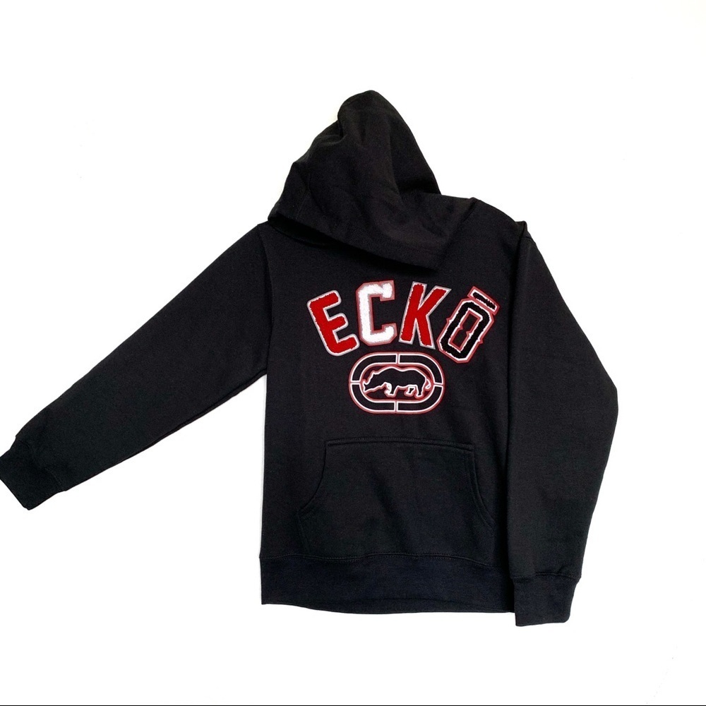 Boys Black Ecko hoodie